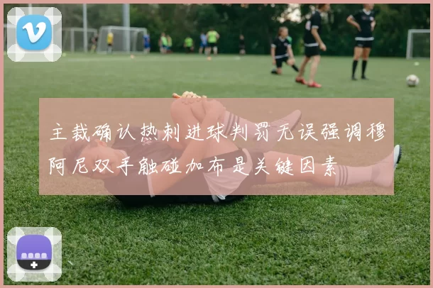 主裁确认热刺进球判罚无误强调穆阿尼双手触碰加布是关键因素